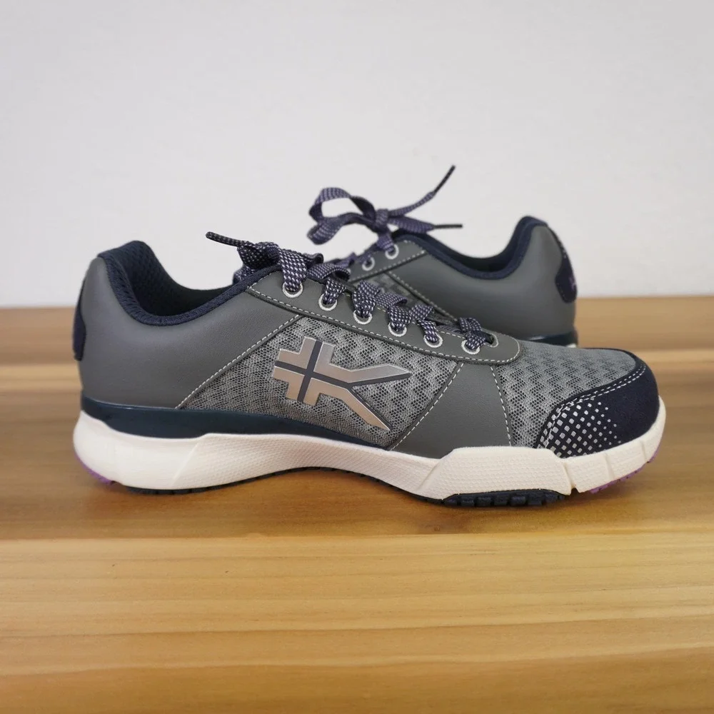 Kuru Quantum Sneakers Womens 8 Wide Gray Lavender Athletic Orthopedic Shoes
